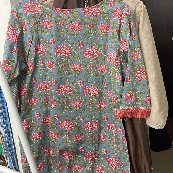 Libas Printed Cotton Straight Kurta with Palazzos & Dupatta | NWOT - Picture 14 of 17